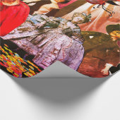 アンティークイタリアンの人形と仮面の仮装パーティー ラッピングペーパー (角)