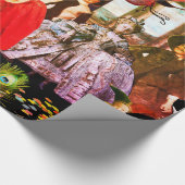 アンティークイタリアンの人形と仮面の仮装パーティー ラッピングペーパー (角)