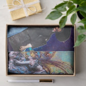 アンティークイタリアンの人形と仮面の仮装パーティー 薄葉紙 (ギフト)