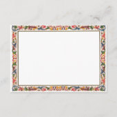 アンティークイタリアンエンク縁どロージャカードテンプレート エンクロージャーカード (正面)