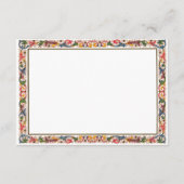 アンティークイタリアンエンク縁どロージャカードテンプレート エンクロージャーカード (裏面)