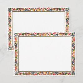 アンティークイタリアンエンク縁どロージャカードテンプレート エンクロージャーカード