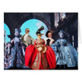 アンティークイタリアンパペット仮装マスクコスチューム (正面横)