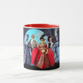 アンティークイタリアンパペット仮装マスクコスチューム マグカップ (中央)