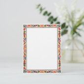 アンティークイタリアンフラワーウェディング招待状テンプレート 招待状 (スタンド正面)