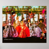 アンティークイタリアン人形仮装コスチュームパーティー ポスター (正面)