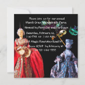 アンティークイタリアン人形仮装コスチュームパーティー 招待状 (裏面)