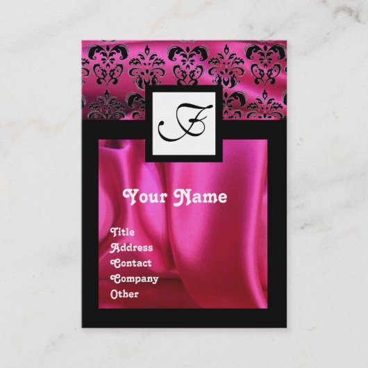 アンティークイタリアン人形仮装コスチューム/ピンク 名刺 (正面)