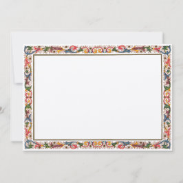 アンティークイタリアン ボーダー セーブ・ザ・デート テンプレート