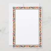 アンティークイタリアン ボーダー 5 x 7 ウェディング 招待状 (正面)