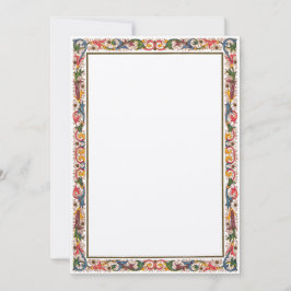 アンティークイタリアン ボーダー 5 x 7 ウェディング 招待状