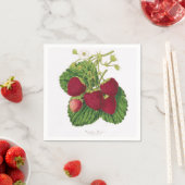 アンティークイチゴプリントナプキン スタンダードカクテルナプキン (インサイチュ)