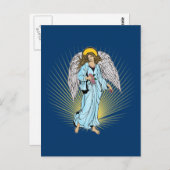 アンティークイラストレーションのエンジェルTシャツ、ギフト ポストカード (正面/裏面)