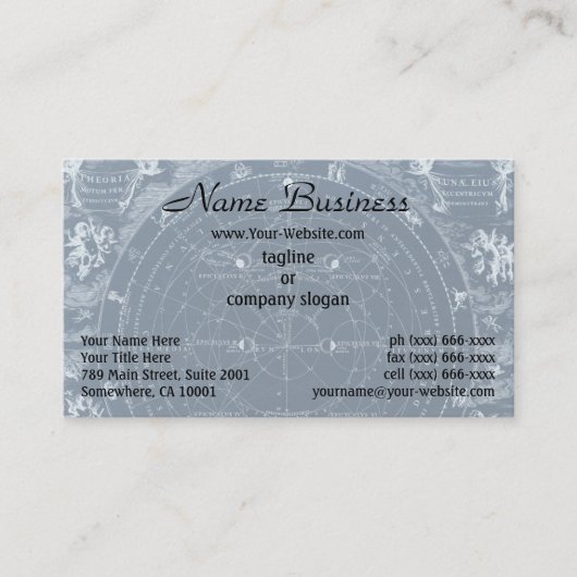 アンティークイラストレーション 名刺 (正面)