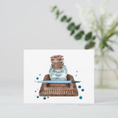 アンティークインクウェル葉書 シーズンポストカード (スタンド正面)