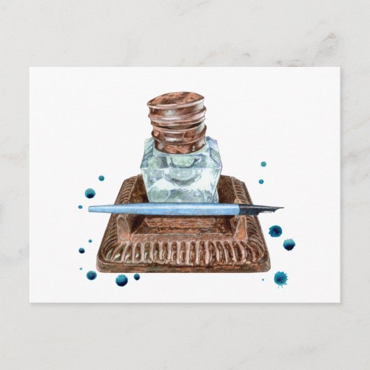 アンティークインクウェル葉書 シーズンポストカード (正面)