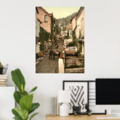 アンティークイングランドクローリーハイ通りデボン ポスター (ホームオフィス)