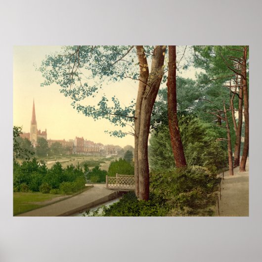 アンティークイングランドボーンマスガーデンズ ポスター (正面)