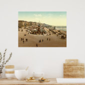 アンティークイングランド水族館ブライトンビーチ英国 ポスター (キッチン)