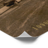 アンティークイングランド、カレッジグリーン、ブリストル英国 ポスター (角)