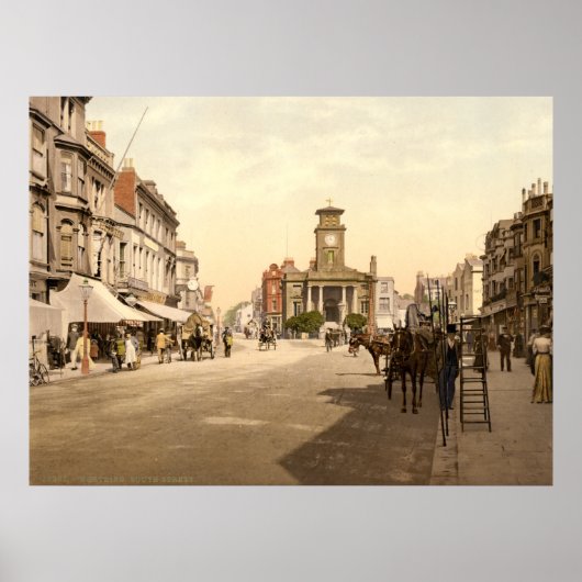 アンティークイングランド，ワーキング，ウェストサセックスU.K. ポスター (正面)