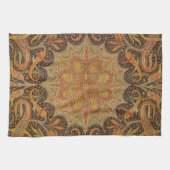 アンティークインディアンボーテパターン キッチンタオル (横)