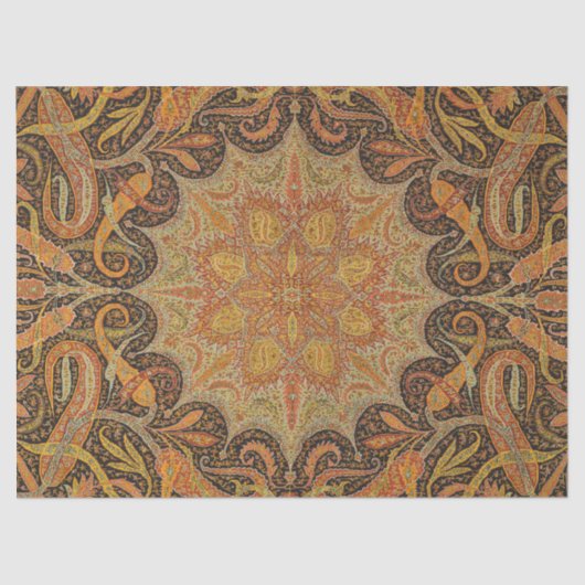 アンティークインディアンボーテパターン 薄葉紙 (正面)