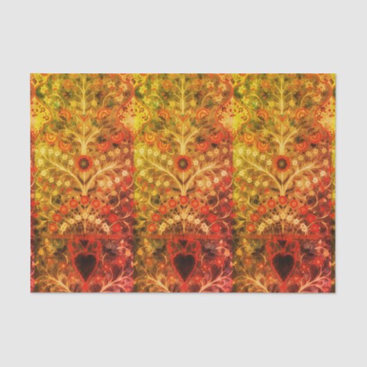 アンティークインディアン繊維デザインティッシュペーパー 薄葉紙 (正面)