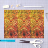 アンティークインディアン繊維デザインティッシュペーパー 薄葉紙 (クラフト)