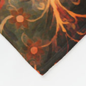 アンティークインディアン繊維デザイン フリースブランケット (角)