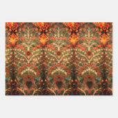 アンティークインディアン繊維デザイン ラッピングペーパーシート (正面)