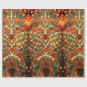 アンティークインディアン繊維デザイン ラッピングペーパー (フラット)