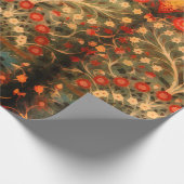 アンティークインディアン繊維デザイン ラッピングペーパー (角)