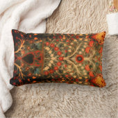 アンティークインディアン繊維デザイン ランバークッション (ブランケット)