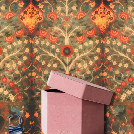 アンティークインディアン繊維デザイン 薄葉紙