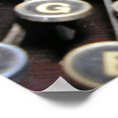 アンティークインペリアルタイプライターポスター ポスター (角)