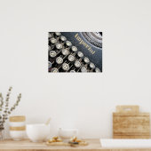 アンティークインペリアルタイプライターポスター ポスター (キッチン)