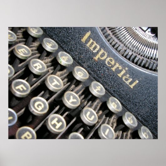 アンティークインペリアルタイプライターポスター ポスター (正面)