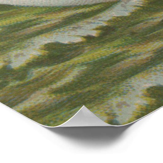 アンティークイースターカードセーリング卵の子供 ポスター (角)