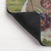 アンティークイースターカードセーリング卵の子供 マウスパッド (コーナー)