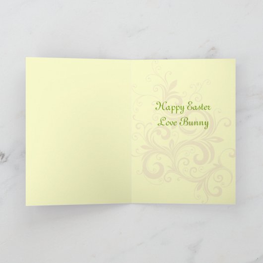 アンティークイースターバニーカード シーズンカード (内部)