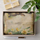 アンティークイースターバニー&ダフォディルエフエメラデクページ 薄葉紙 (ギフト)