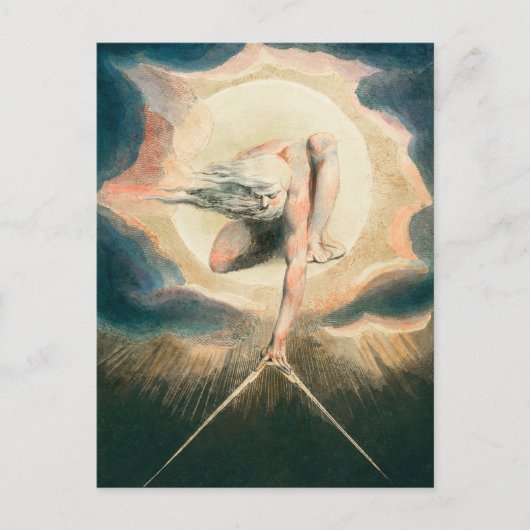 アンティークウィリアムブレイクアースコンパスシンボル ポストカード (正面)