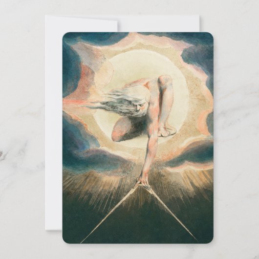 アンティークウィリアムブレイクアースコンパスシンボル 招待状 (正面)