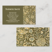 アンティークウィリアムモリスフローラシスルフラワー 名刺 (正面/裏面)