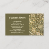 アンティークウィリアムモリスフローラシスルフラワー 名刺 (正面)