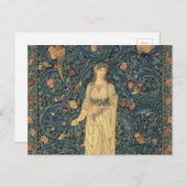 アンティークウィリアムモリスフローラ ポストカード (正面/裏面)