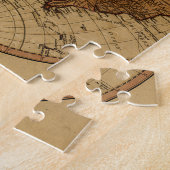 アンティークウィリアム・ファーデン1786西半球の地図 ジグソーパズル (側面)