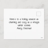 アンティークウィンターインロンドンのクリスマスポストカード シーズンポストカード (裏面)