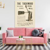 アンティークウィンドミルザトゥックウッドホワイトウォーターWis 1889 キャンバスプリント (インサイチュ (リビング))